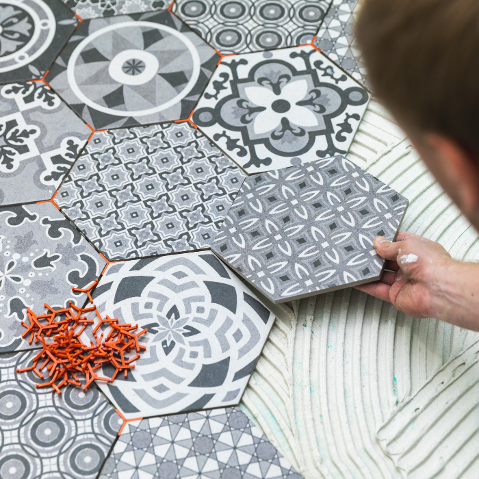 Carreaux de ciment posés à Cannes