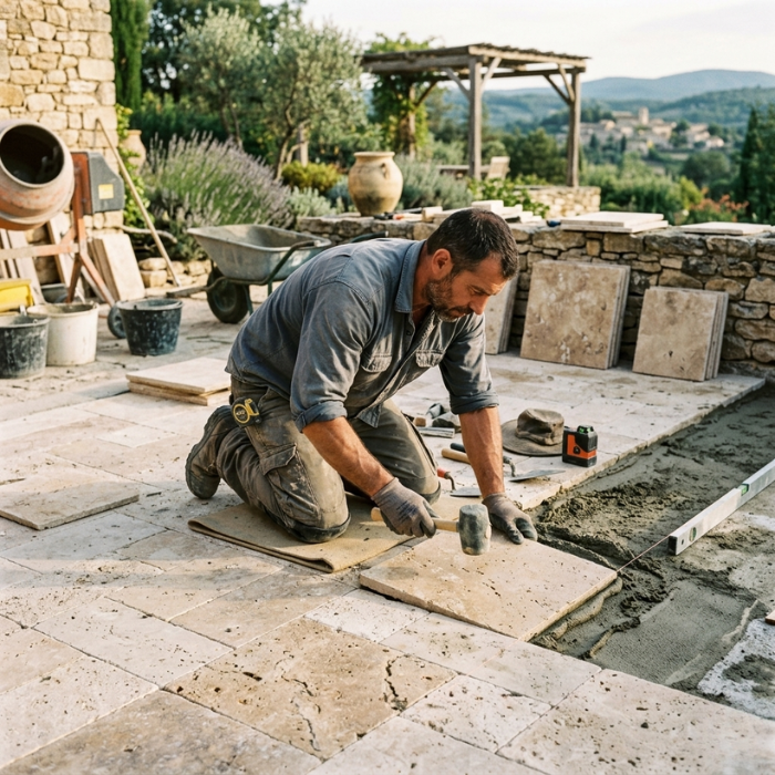 Avant rénovation de carrelage à Cannes